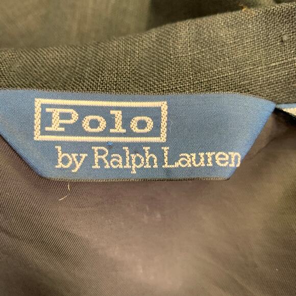 POLO by RALPH LAUREN Size M Black Linen Notch Lapel Sport Coat - Picture 8 of 10